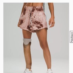 Lululemon inner glow high rise shorts